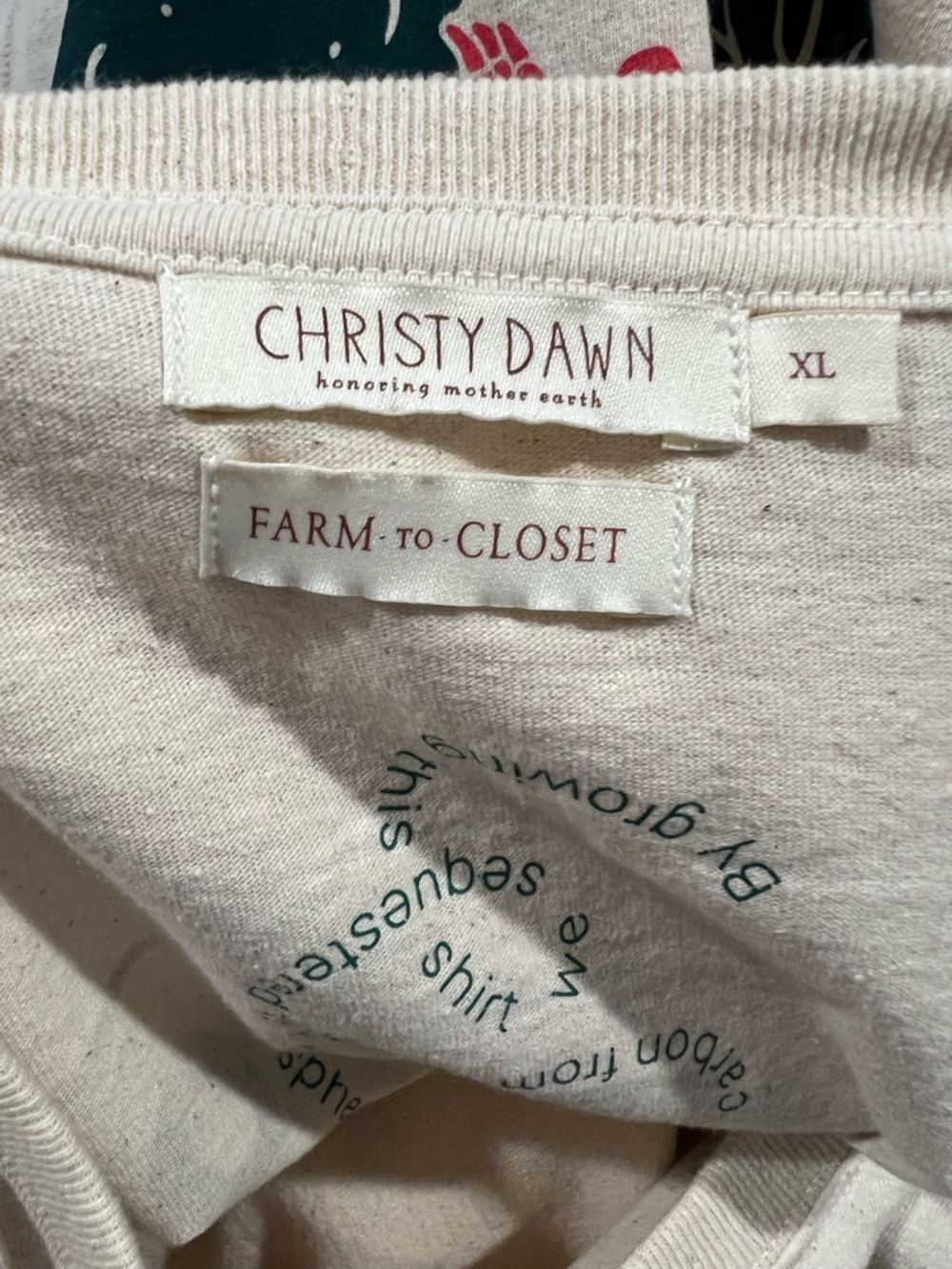 Christy Dawn Farm to Closet Rare Howdy Armadillo Regenerative Cotton T-Shirt XL - Picture 5 of 8